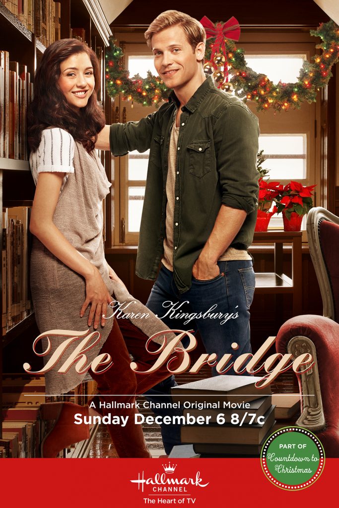 Karen Kingsbury's The Bridge is the sweeping tale of Molly Callens (Findlay) and Ryan Kelly (Nash), two young students who share a profound friendship their first semester in college, a time that becomes the defining moment of their lives. At their favorite bookstore and coffee shop, The Bridge, they spend countless hours studying and inspiring the other to dream their 10-year goal. They bond with the owners of The Bridge, Charlie (McGinley) and Donna Barton (Ford), a couple who designed the bookstore as a place where people can connect and be part of an extended family. Can Molly and Ryan's unspoken love and future dreams survive the expectations of others as to what their lives should ultimately be?